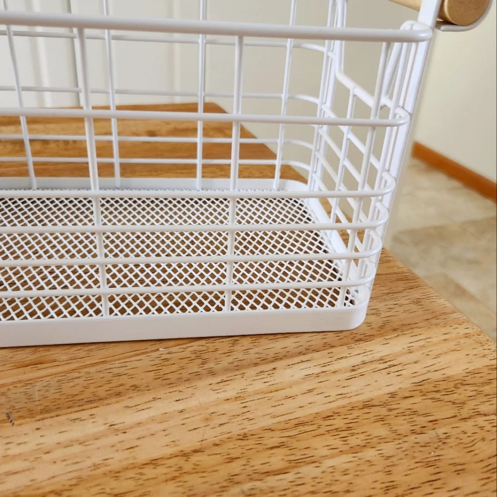 White metal Bin / Caddy